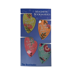 心形軟磁英文聖經金句經文書籤 - Heart  shape Bible verses MAGNETIC BOOKMARS - 12 